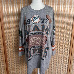 Vintage 1992 Miami Dolphins NFL world champions graphic tshirt men’s size XL